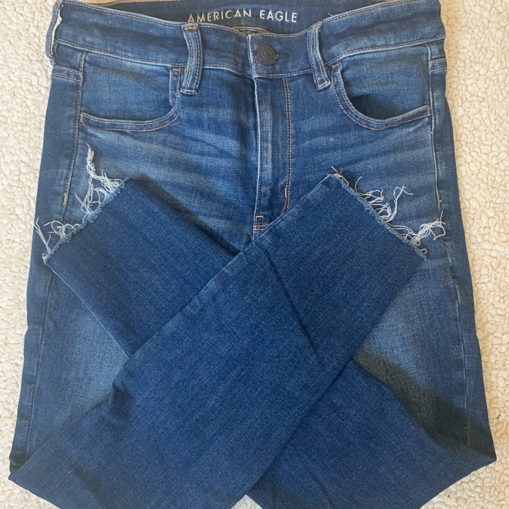 AE Hi-Rise Jegging Crop Jeans